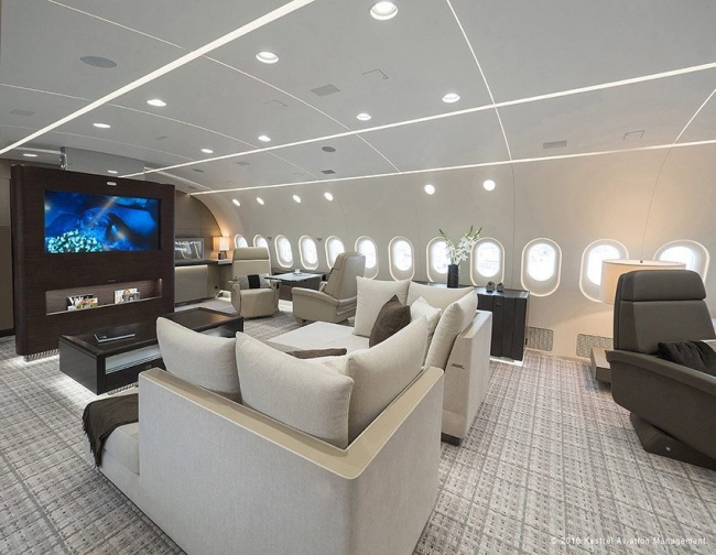 интерьер Boeing Business Jet 787